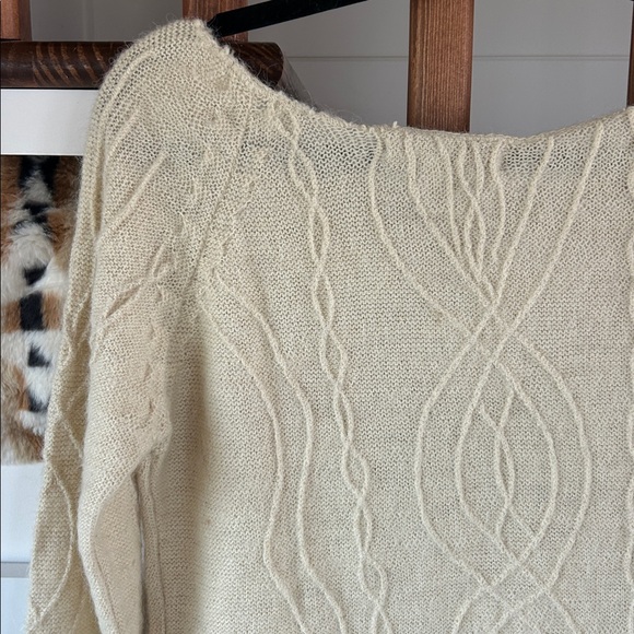 Free People Beige Cable Knit Sweater - Picture 8 of 8